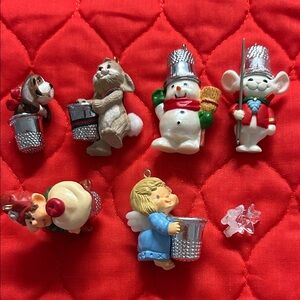 Hallmark Thimble Series Holiday Ornaments Set - 6.